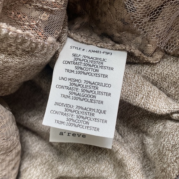 A’reve cardigan women size M in heathered brown. - Picture 6 of 6